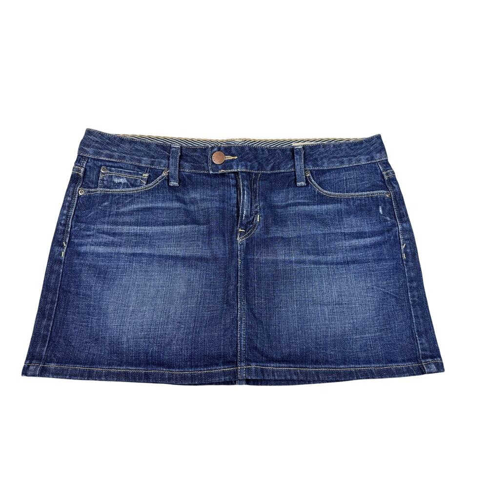Gap Limited Edition Denim Mini Skirt Women 30/10 Blue Distressed Y2K Jean Skirt